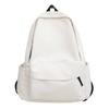 Backpack Unprinted Schoolbag Female College Student Large Capacity Simple Solid Color Backpack Class Commuter Bag Male
