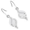 Women Silver Plated Shiny Crystal Rhinestone Waterfall Dangle Allergy Free Earring Eardrop