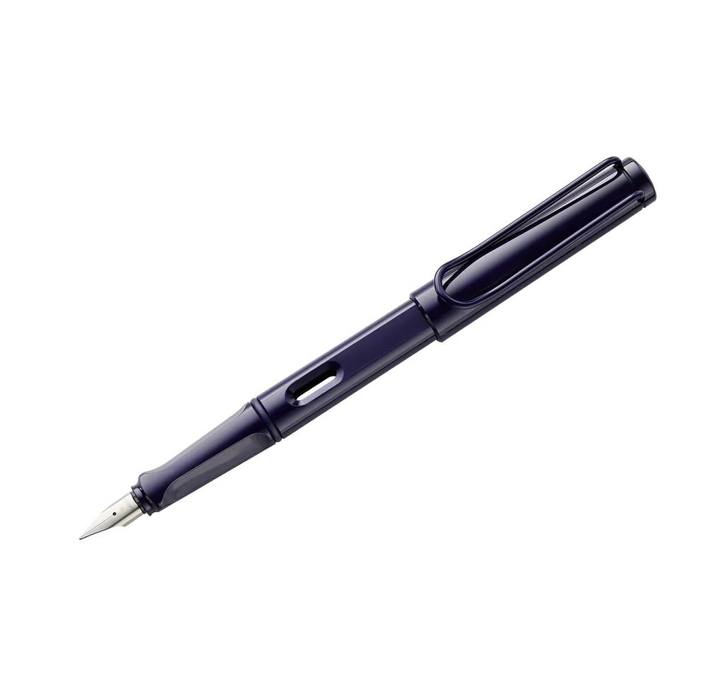 LAMY Safari Fountain Pen Medium (Dark Dusk, Nib)