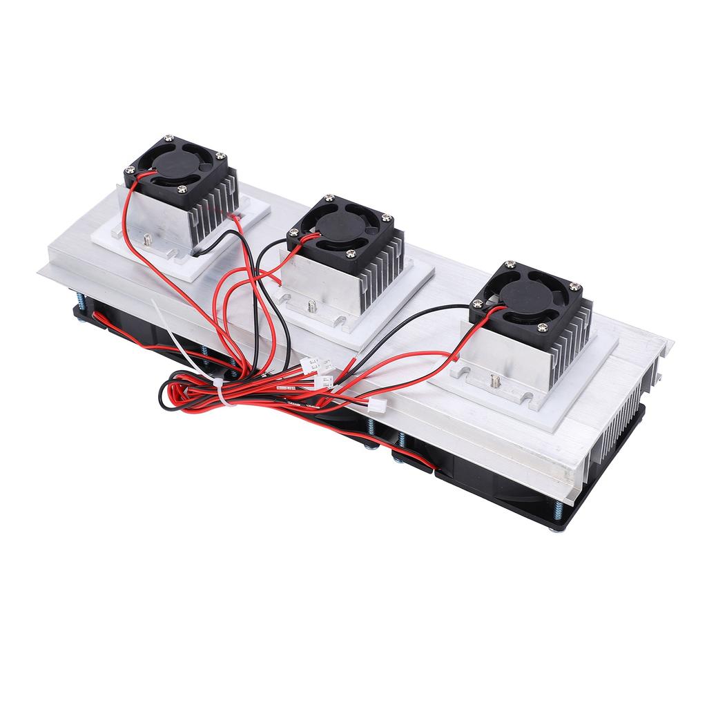 Semiconductor Cooling Machine Thermoelectric Peltier Refrigeration Cooling System Kit 3 Fans