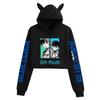 Blue Lock Printed Women's Cat Ear Hoodie