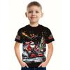 Children's Clothing Santa Claus 3D Print T-Shirts for Boys Short Sleeve Child T-Shirt Christmas Casual Girls Summer Clothes Tops