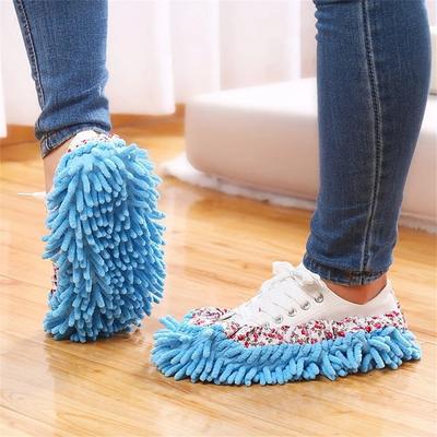 Floor Dust Cleaning Slippers Shoes Mopping Shoes Home Bathroom Floor Cleaning Micro Fiber Cleaning Wipe Shoes Cleaning Accessory
