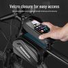 Cross-border Bicycle Front Beam Bag: Hard Shell Top Tube Handlebar Bag with Touch Screen for Phone – Mountain & Road Bike Accessory