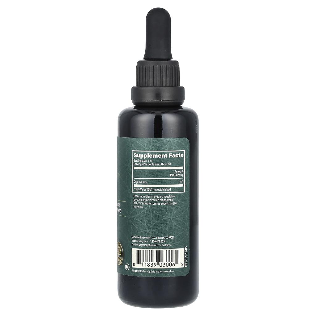 Raw Herbal Extract, Tulsi, 59.2 Ml (2 Fl Oz)