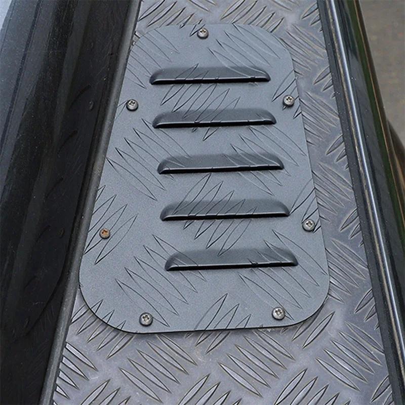 Metyoucar For Land Rover Defender 90 110 130 2004-18 Aluminum Alloy Car Front Engine Hood Vent Panel Cover Trim Car Accessories