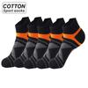 5Pairs Men Sport Socks Cotton Autumn Winter Outdoor Casual Short Breathable Black Ankle High Quality Sports Sock Size EU38-45