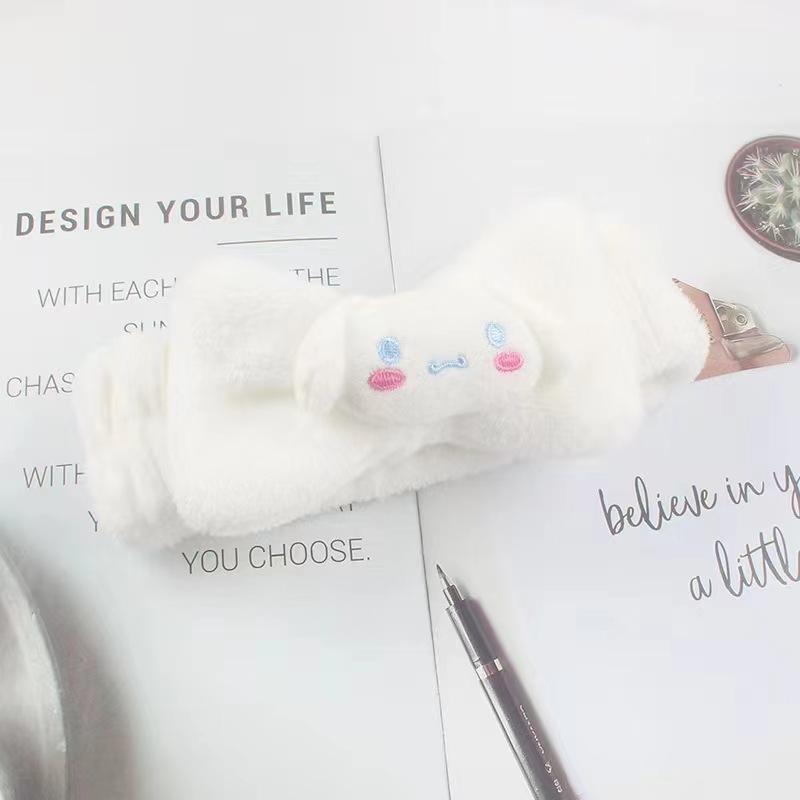 Cute Cartoon Face Wash Headband Cartoon Kulomie Headband Cute Headgear Plush Bundle Headband Headband *3pcs