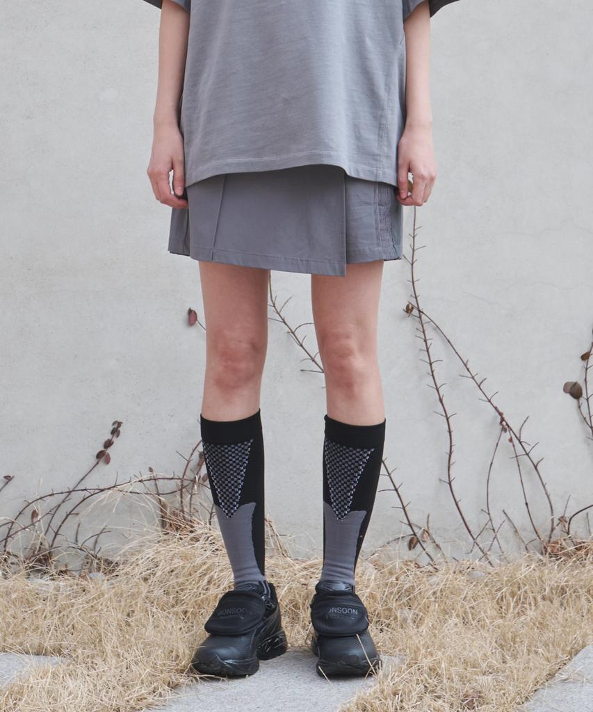 NODE LABS Dev:6 Wrap Skirt Pants_Dark Gray