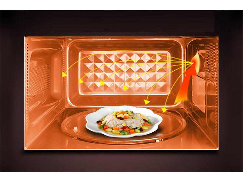 Midea Microwave Oven, Multifunctional 21L Mini Turntable, Mechanical Model M1-L213B.