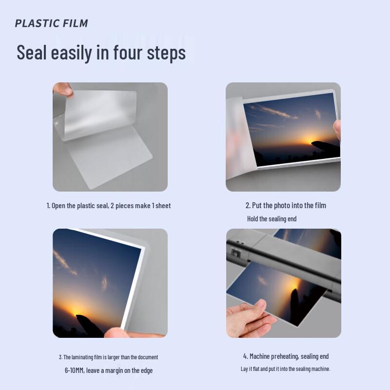 Fei Er 70 Micron Thermal Laminating Pouches, 5 Inch