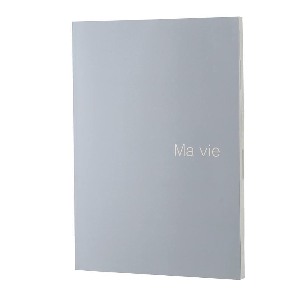 Home Building Notebook Notebook A4 Blue Gray #Iemana