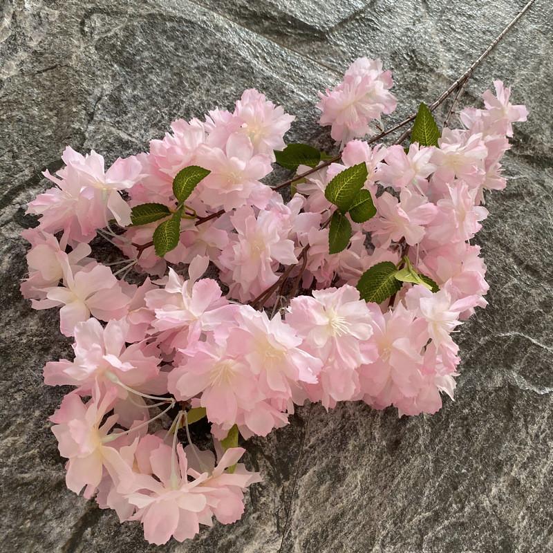 Realistic Blossom Cherry Silk Flowers Wedding Decor Home Staging Photo Props