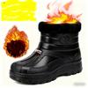 Mid-Calf Snow Boots, Outdoor Warm Boots, -Lined Thickened One-Piece Snow Boots, High Quality and Slip- Snow Boots