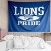 Detroit Lions Logo Tapestry for Bedroom Aesthetic Classroom Tapestries Wall Hanging for Living Room Dorm Office,Ideal Creative Gift