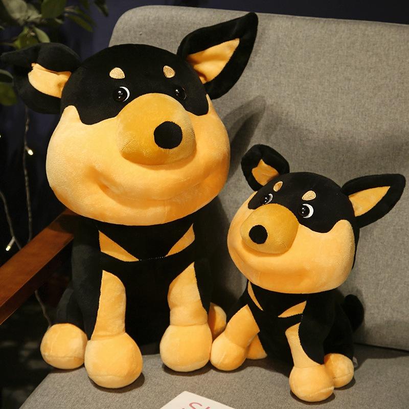 Funny Bee-stung Dog Plush Toy Keychain