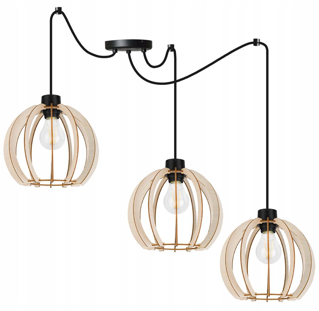 MODERN WOODEN LED CEILING HANGING LAMP