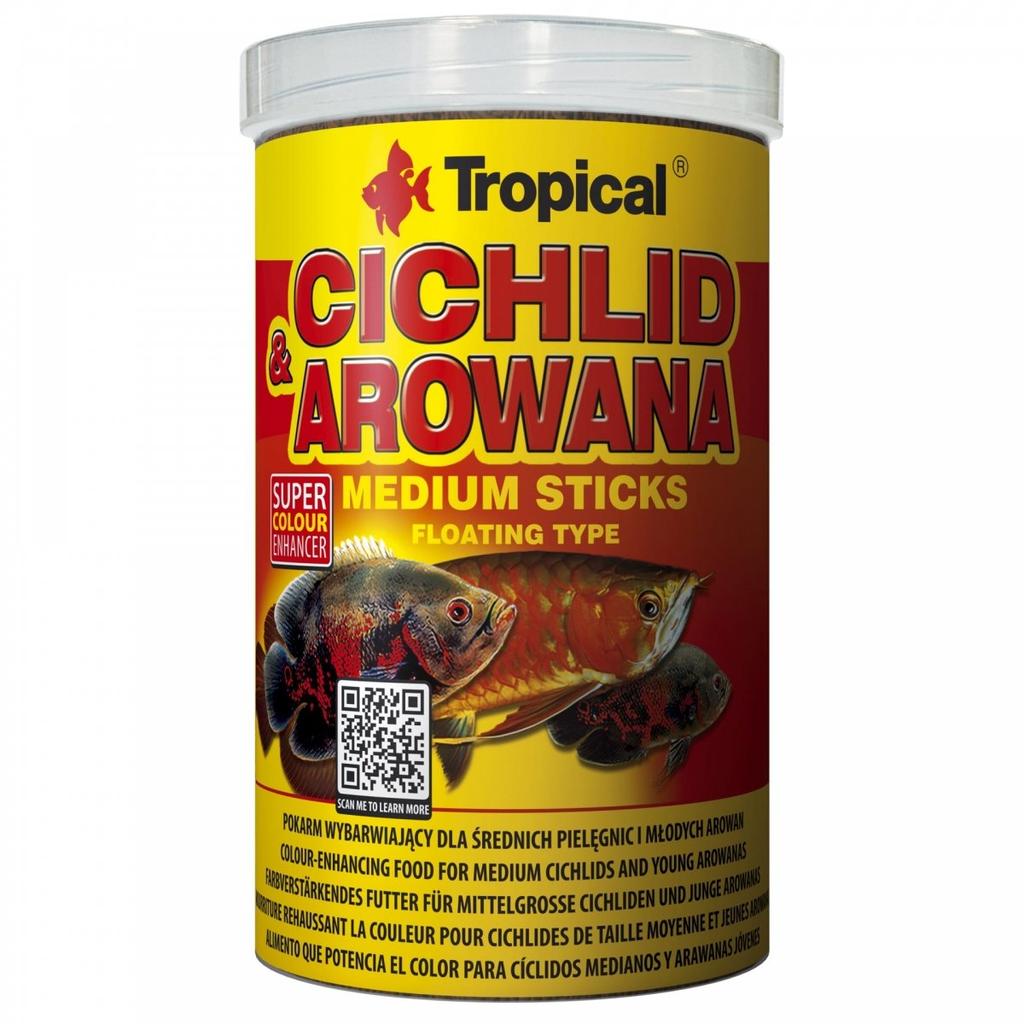 Tropical Cichlid & Arowana Medium Sticks 250Ml/90G