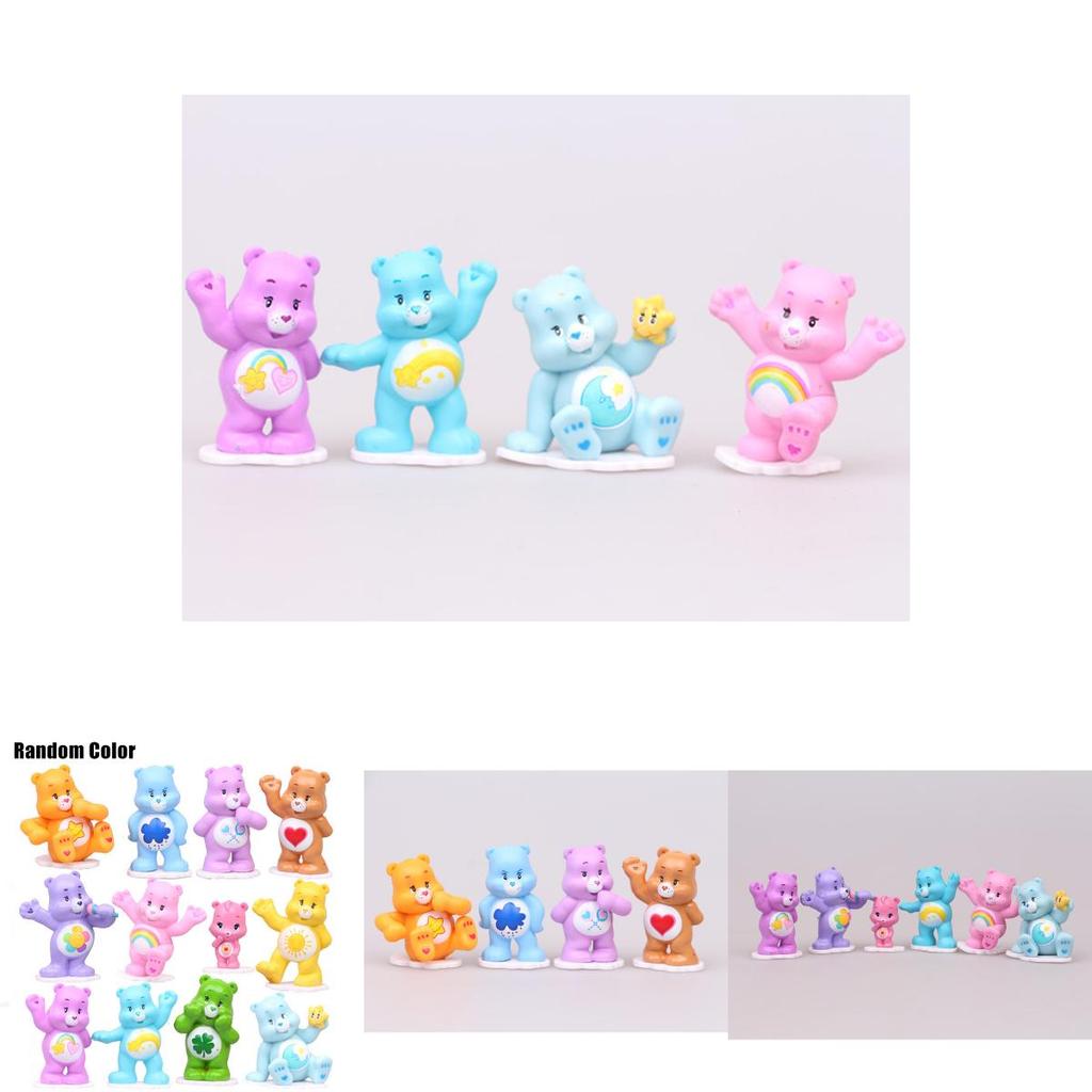 12 Stück Niedliche Care Bears Zeichentrickfiguren Für Kuchen Dekorationen Und Sammlungen