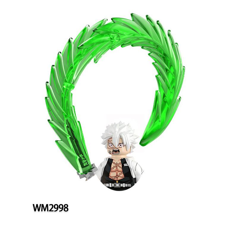 Anime Demon Slayer Blocks Blind Box Wm2998-3008 Bricks For Toys Gifts Action Figures Building Blocks For Children