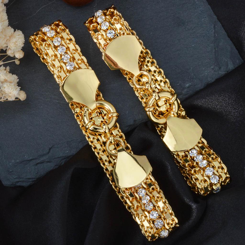 Bracciale Grande Largo 13MM per Donne Uomini Hip Hop Catena Cubana Braccialetto Placcato Rame Oro Gioielli Matrimonio Regalo Anniversario Natale