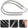 3PCS Flexible Spring Drawstring Threader Bendable Elastic Band Threading Tool  Clothing Repair