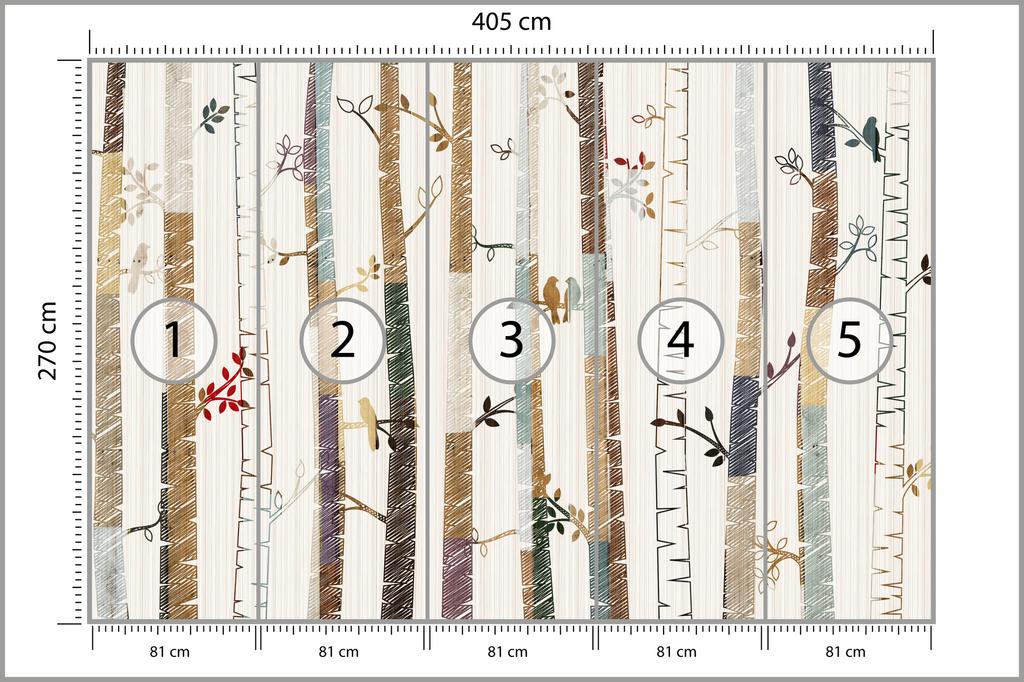 Photomural Forest Structural Vinyl 405x270
