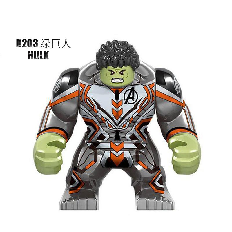 Non-Toxic Superhero Figure Panther Red Hulk Big Size Crocodile Thanos Hulk Building Blocks Children Assembled Educational Toys