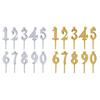 10 Pcs Reusable Number Birthday Candle Holder Set Digital Birthday Cake Candle Holder