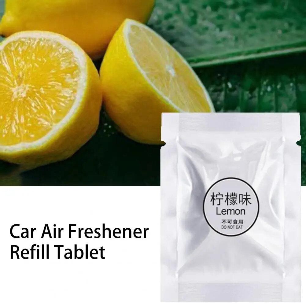 1/5/10Pcs Solid Car Perfume Refills Car Air Vent Clip Replacement Pads Fragrance Freshener for Pilot Bear (Ocean/Rose/Lavender/Lemon/Cologne/Fragrans)
