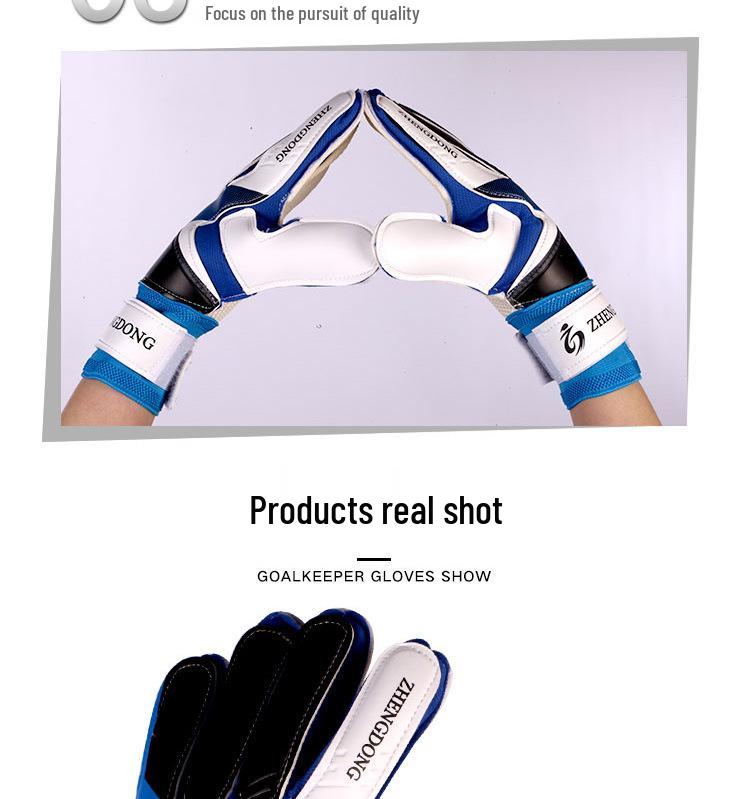 Anti-Slip Latex Goalkeeper Gloves for Kids, Teens, Adults - Professional Training & School Use