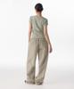 MUSINSA STANDARD WOMAN Women'S Nylon Wide Lace Track Pants [Light Beige]