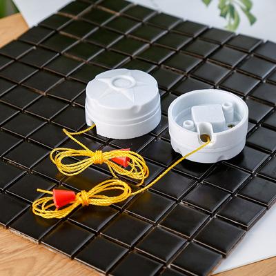 3 Stück 250V 6A Deckenventilatorlampe Wandleuchte Zugkettenschalter mit Zugschnur