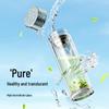 Temake Antibacterial Double-layer Glass Pure Titanium Water Cup