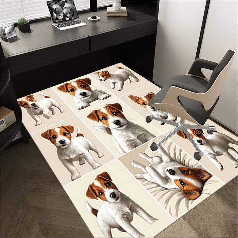 

1 шт. Джек-рассел-терьер, Очень большой нескользящий коврик для пола, Офис, семья, спальня, Студия, Ковер большого размера, Долговечный материал-J0396 60cm by 90cm