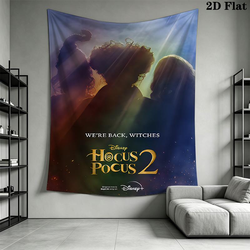 Hocus Pocus Spellbook Tapestry Wallmounted Fashion Print Homestay Soft Decoration Tapestry Wall Decoration Wall Covering Decoration