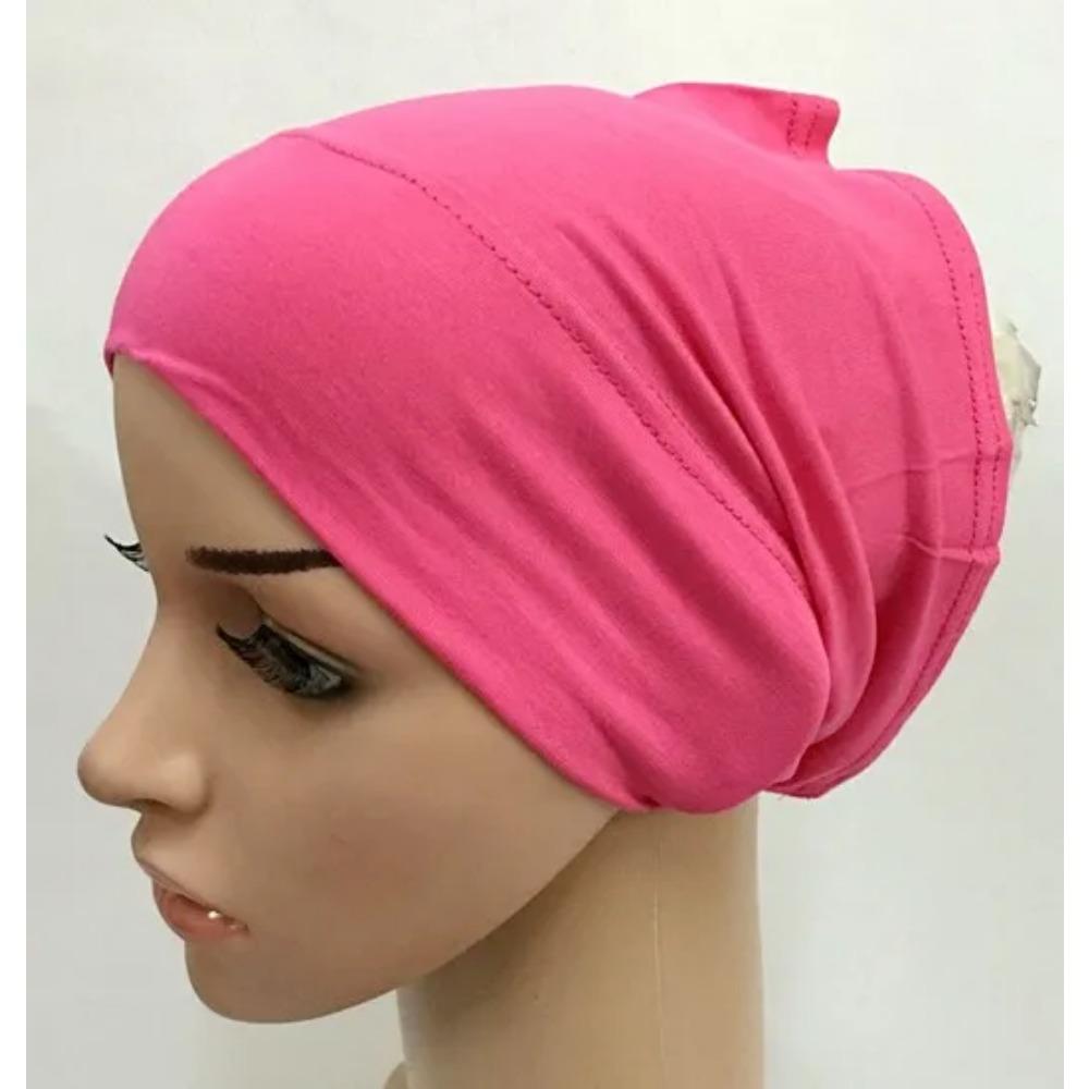Soft Modal Inner Hijab Caps Muslim Stretch Turban Cap Islamic Underscarf Bonnet Hat Female Headband Turbante Mujer 2020