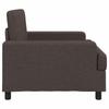Armchair Dark Brown Fabric