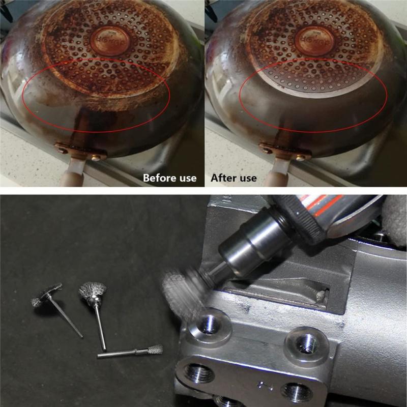 45 Pcs/set Stainless Steel Wire Brushes Practical Polishing Accessories Compatible For Dremel