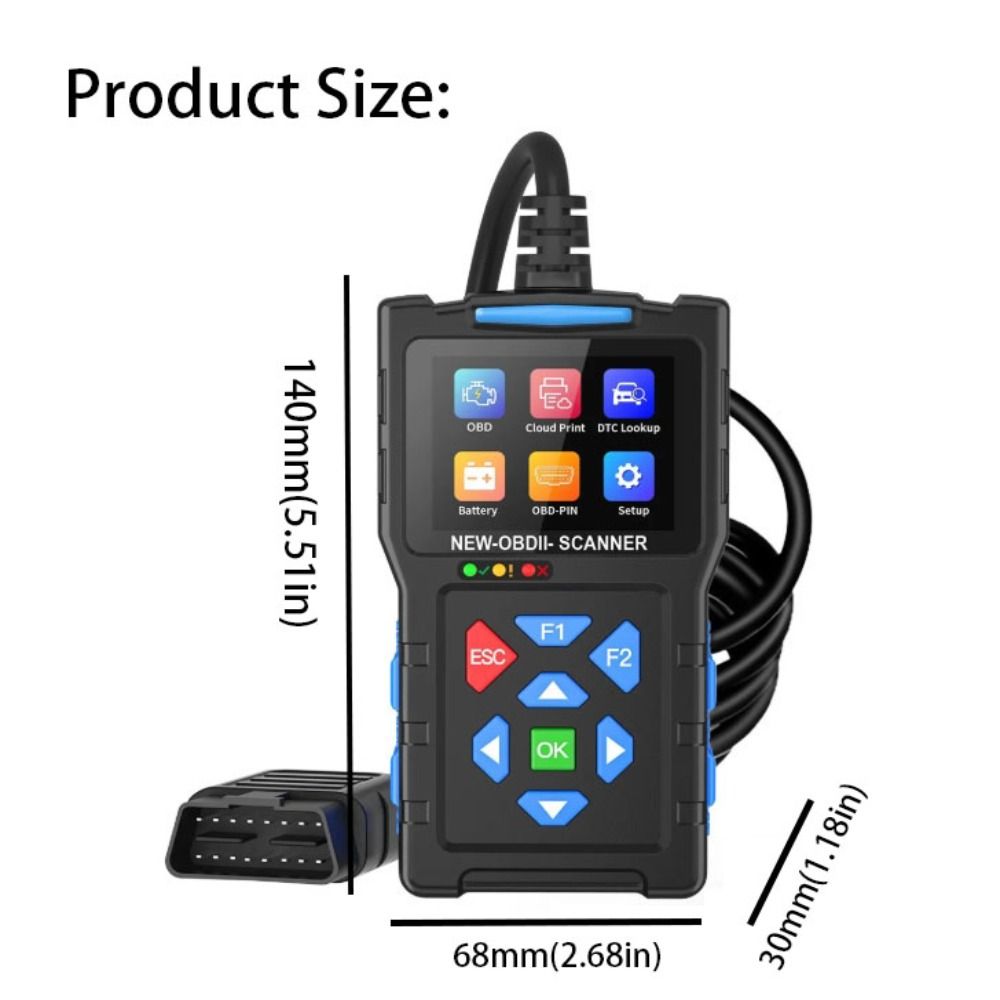 Color Screen T200 Car Fault Diagnosis Instrument Car Code Reader Fault Code Reading