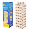 Colorful 54-Piece Wooden Jenga Stacking Game: Educational & Creative Desktop Blocks