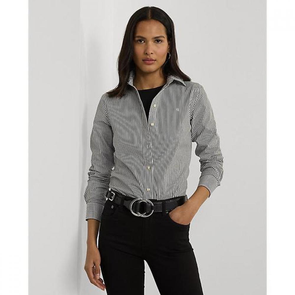 Lauren Ralph Lauren Striped Easy Care Cotton Shirt  Wmlrshts6820437001 