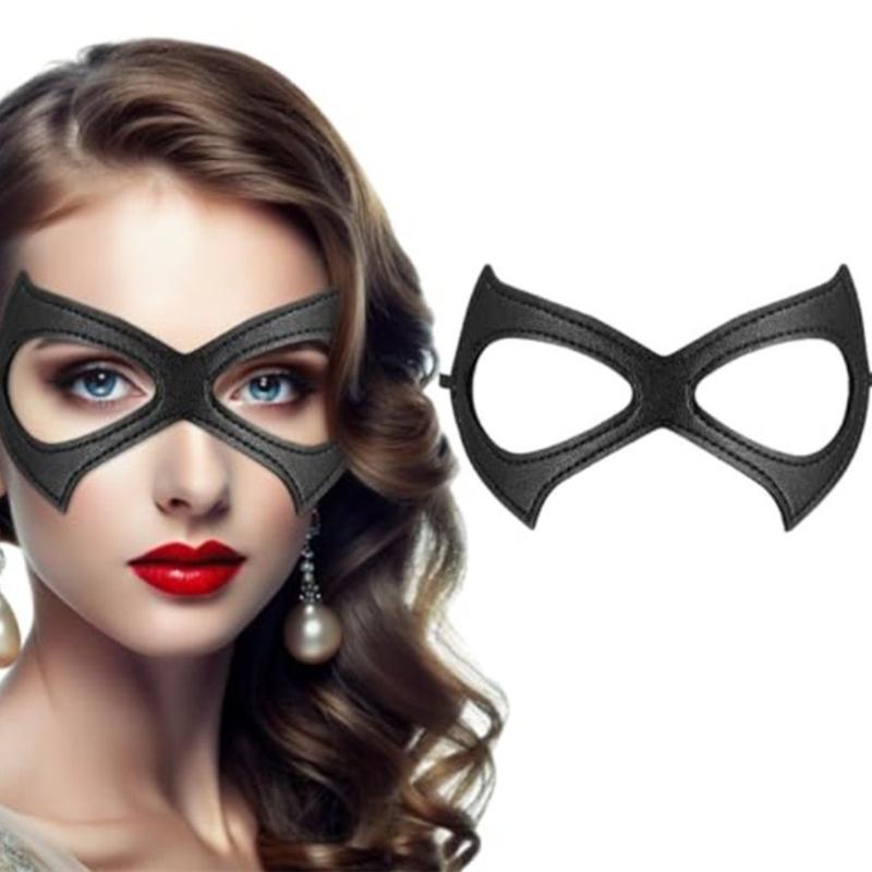 Friendly PU Leather Masquerades Mask With Adjustable Elastic Band For Themed Parties Stage Performances