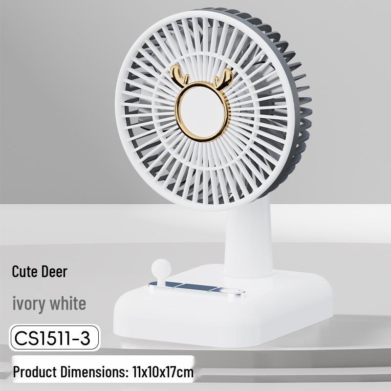 USB Rechargeable Mini Desk Fan - Portable for Dorms and Offices