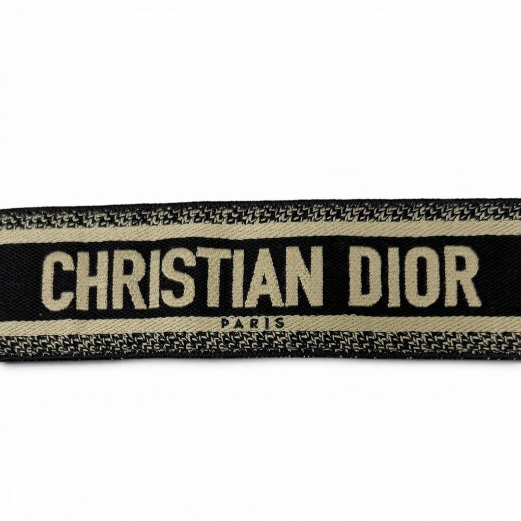 Great DIOR Shoulder Strap Christian Dior Paris Logo Embroidery Used