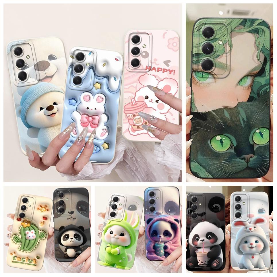 Case For Samsung Galaxy A55 A56 A54 5G Phone Cases Samsung A52 A52s A51 A53 Soft Silicone Cartoon Back Cover Camara Protection