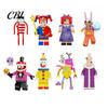 Figure ispirate agli anime 8 Pezzi Personaggi del Circo Cartoni Animati, Modello Animazione in PVC, Decorazione da Scrivania Collezionabile per Casa Ufficio, Set Regalo per Fan