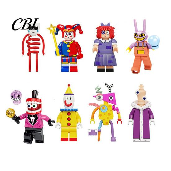 Figure ispirate agli anime 8 Pezzi Personaggi del Circo Cartoni Animati, Modello Animazione in PVC, Decorazione da Scrivania Collezionabile per Casa Ufficio, Set Regalo per Fan
