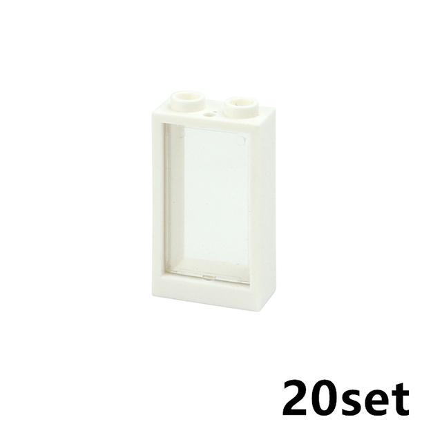 City Window Building Up Cubes Custom Build House Door Frame Glass Bricks Parts Fits 60594 60616 60621 60596 MOC Educational Tool Parts Fo
