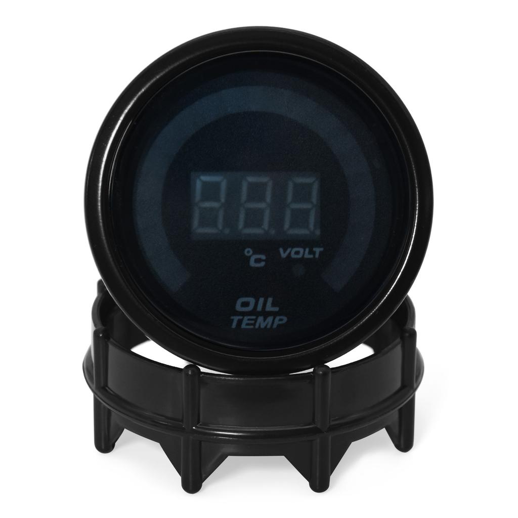 AD Black 52mm Digital LED Car Oil Temp Gauge 20-150 Celsius Oil Temperature Gauge with Moto Temperature Sensor 1/8NPT Car Meter